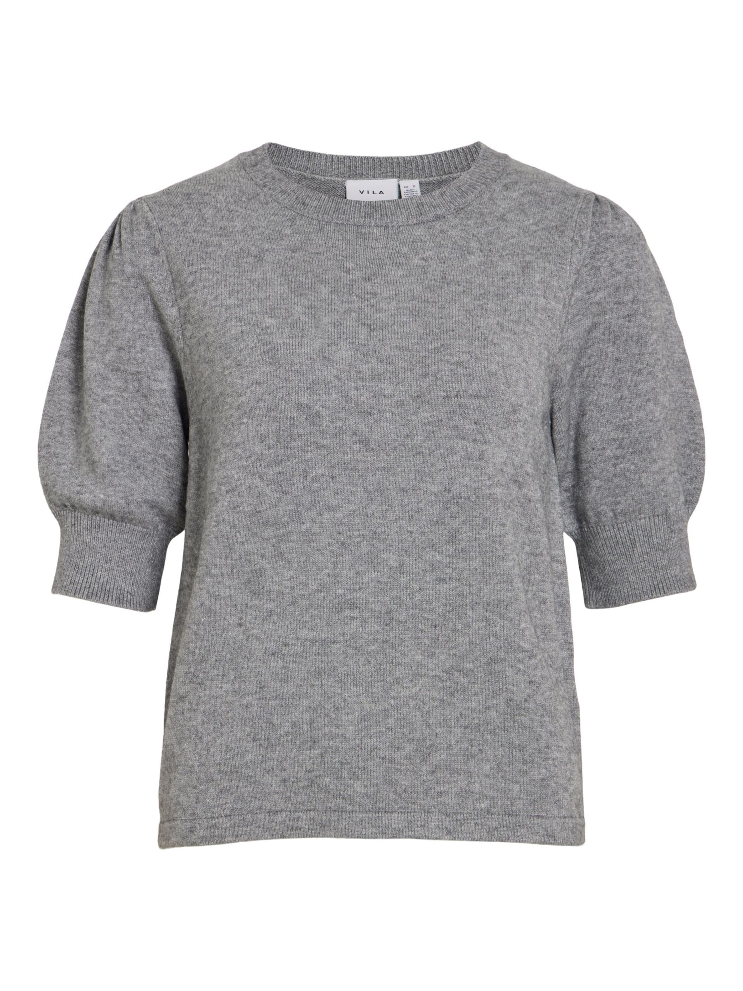 Pull-over 'VIRIL' VILA en gris : devant