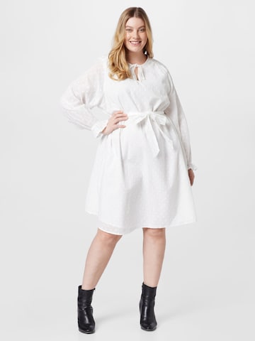 Selected Femme Curve Kleid 'SKYE' in Weiß