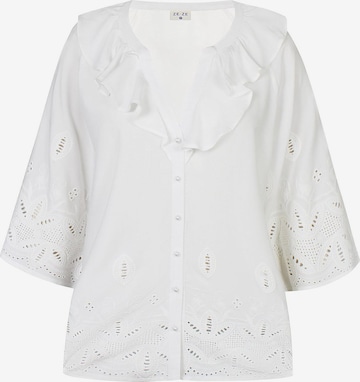 ze-ze Bluse 'Doris 082' i hvid: forside