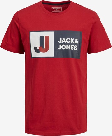 JACK & JONES Tričko 'Logan' – červená: přední strana