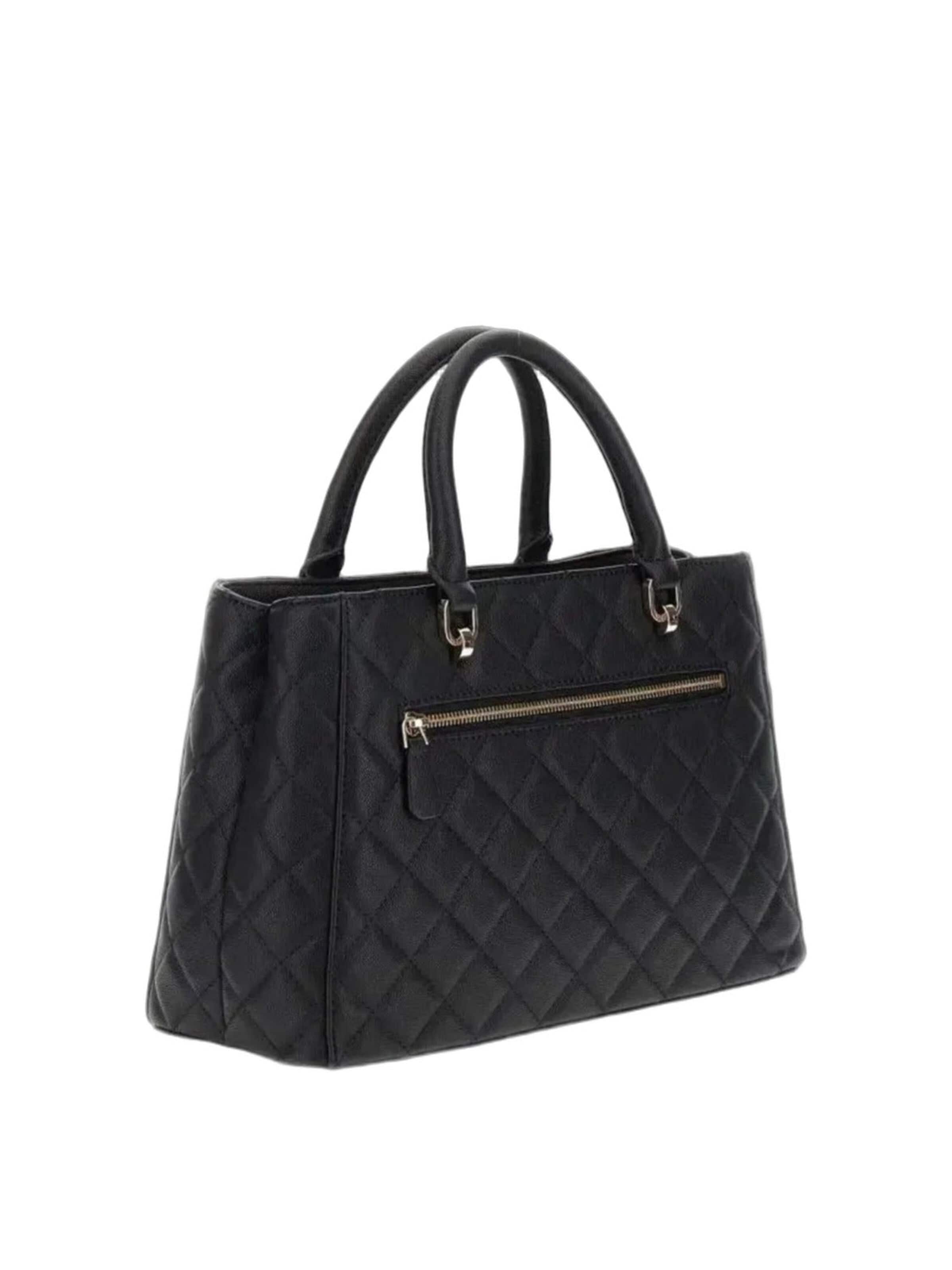 GUESS Torebka 'Guess Sac Bandoulière Eco Carly Girlfriend Black' w kolorze czarny