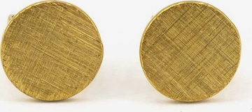 Sergio EngelNaušnice 'Pura Ohrring 08 Minimalistische Edelstahlstecker in 3 Farben mit gekratzter Oberfläche' - zlatna boja: prednji dio