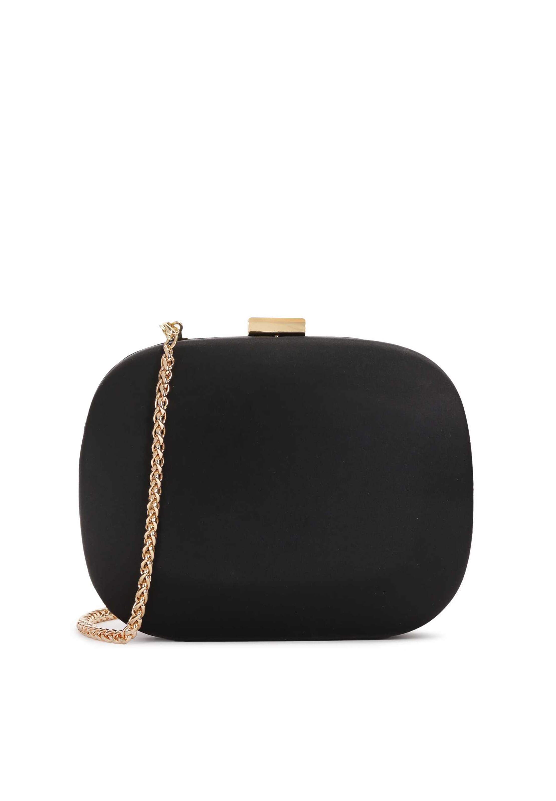 melns Kazar "Clutch" stila somiņa: no priekšpuses