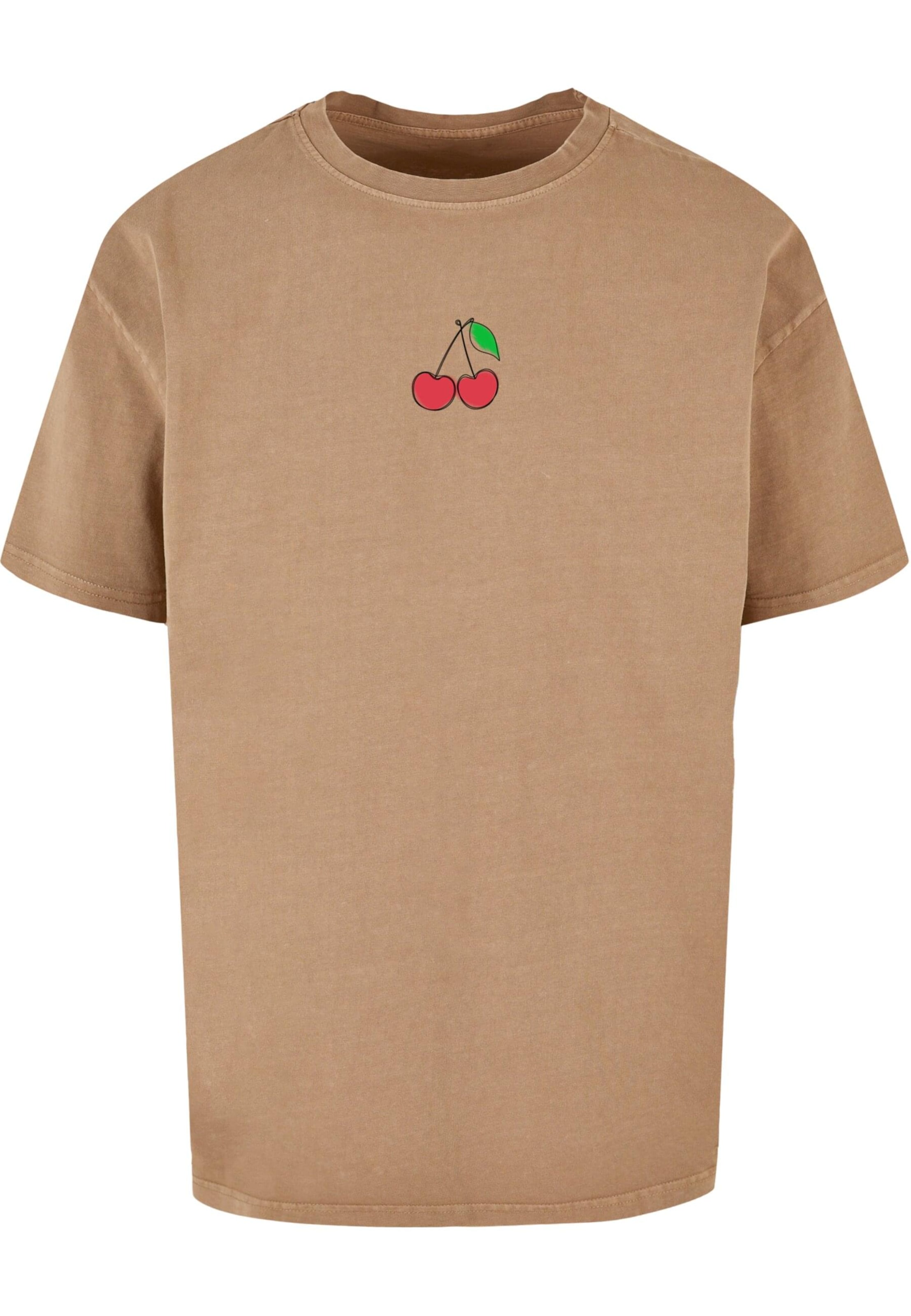 T-Shirt 'Summer- Sweet Cherry' Merchcode en beige : devant