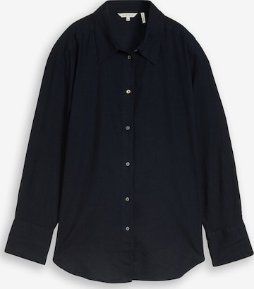 Chemisier TOM TAILOR en bleu : devant