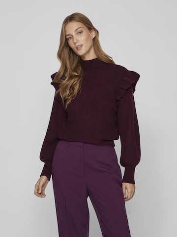 Vila Petite Sweater 'BOOBA' in Purple: front