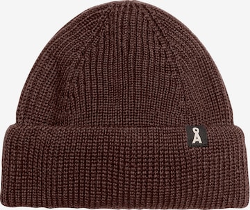 ARMEDANGELS Beanie 'NILDAO' in Brown: front