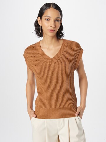 Pull-over MORE & MORE en marron : devant