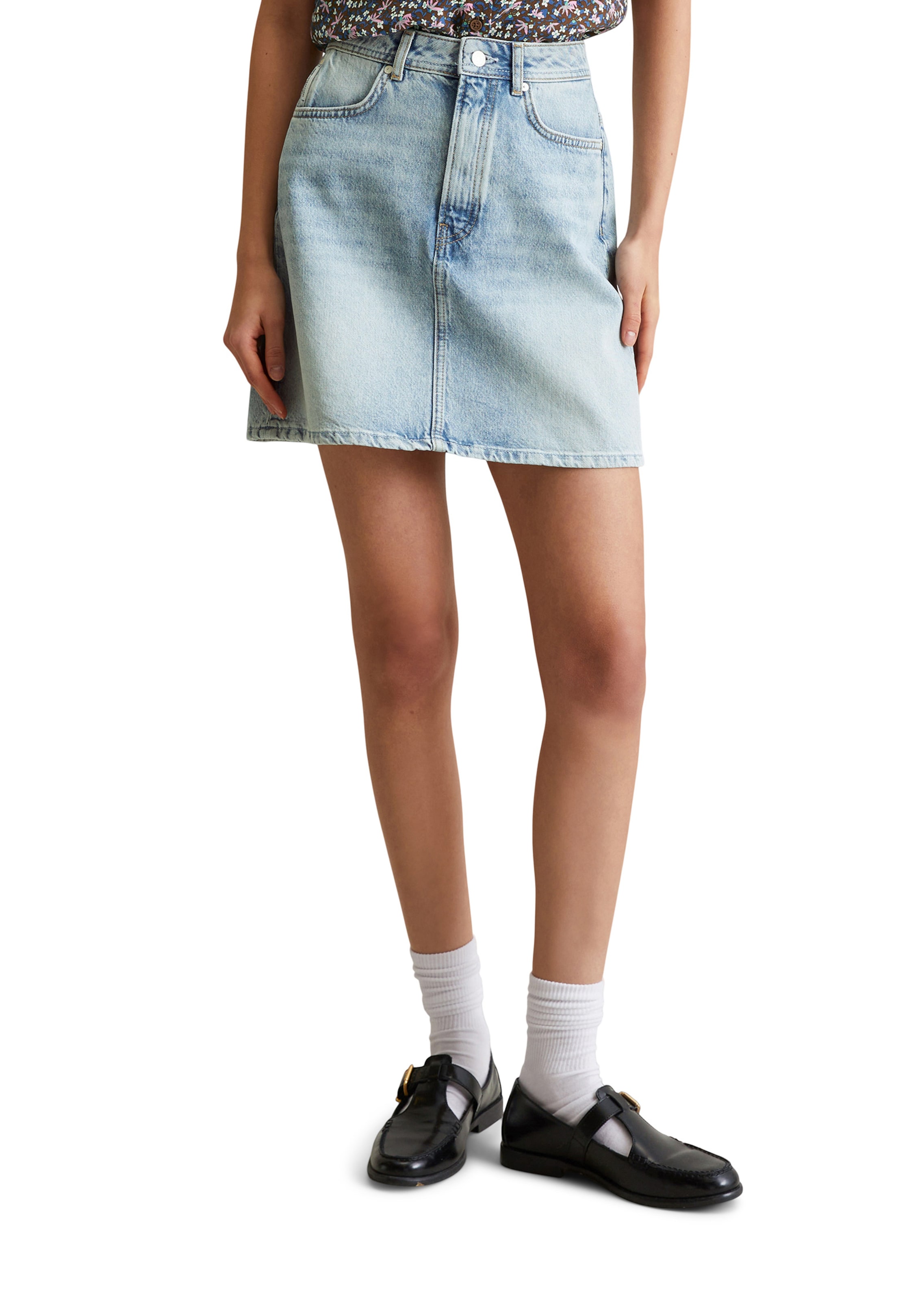 Marc O'Polo DENIM Rock in Blau: Vorderseite