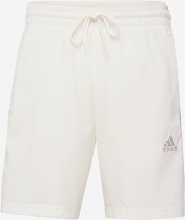 Pantalon de sport 'Essentials Chelsea' ADIDAS SPORTSWEAR en blanc : devant