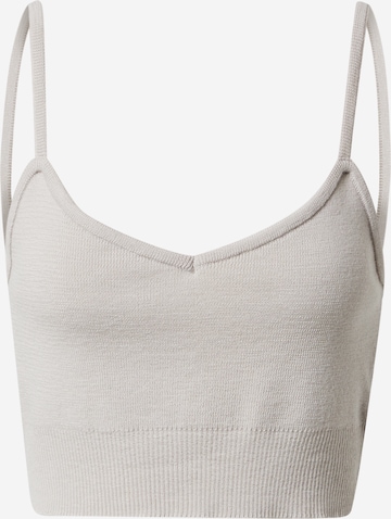 A LOT LESS - Top de punto 'Nala' en blanco: frente