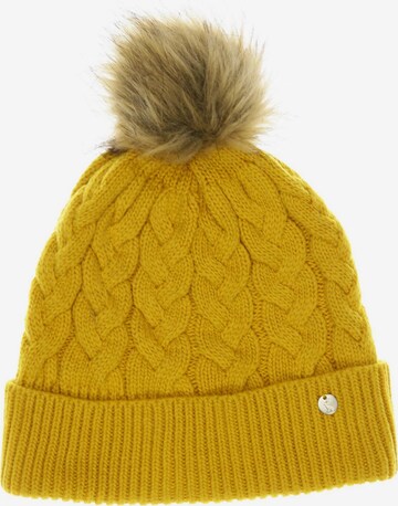 Joules Hat & Cap in One size in Yellow: front