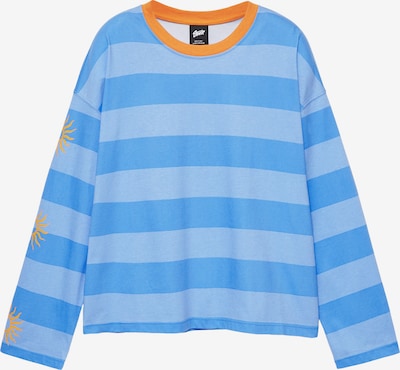 Pull&Bear Paita koossa XS värissä taivaansininen / vaaleansininen / oranssi, Tuotenäkymä