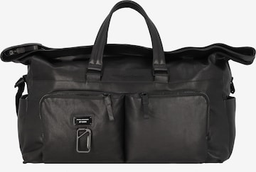 Borsa weekend 'Harper' di Piquadro in nero: frontale