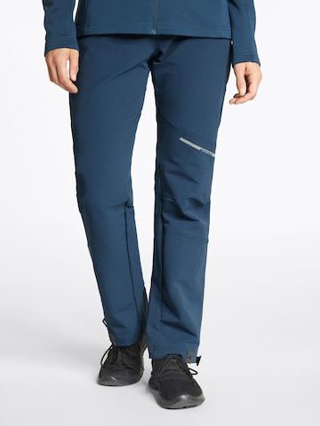 ZIENER Regular Workout Pants 'NOREA' in Blue: front