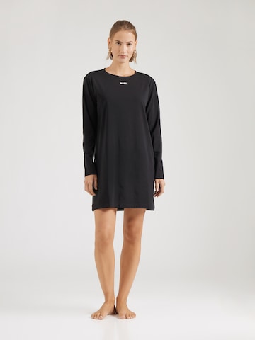 Chemise de nuit BOSS en noir : devant