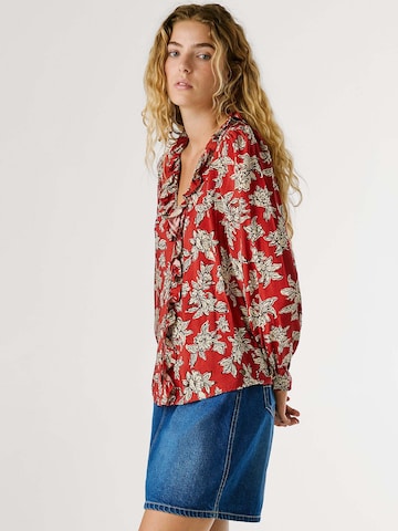 Pepe Jeans Blouse 'Plency' in Bruin
