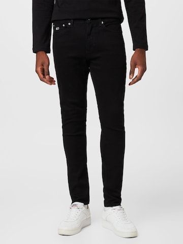 Tommy Jeans Slimfit Jeans 'SCANTON' in Schwarz: predná strana