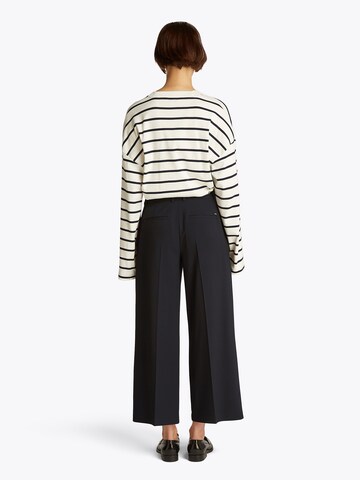 Wide leg Pantaloni con piega frontale di TOMMY HILFIGER in nero