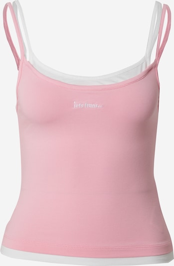 iets frans Top 'IF GIGI CAMI' in Pink / White, Item view