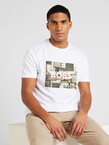 BOSS Shirt 'Heavy' in White: front