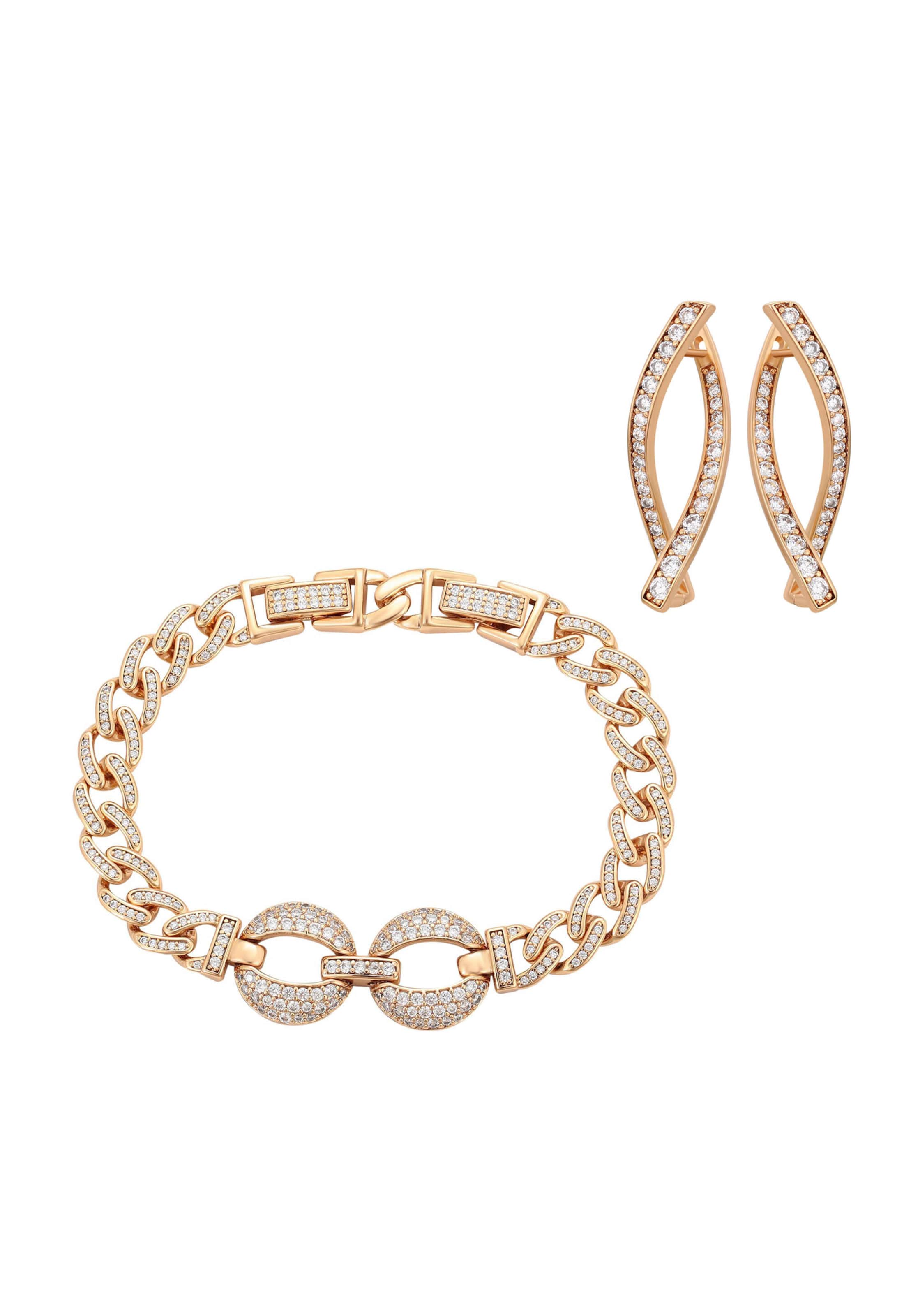 faina - Conjunto de joyería en oro: frente