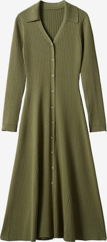 MANGOPletena haljina 'ribbos' - zelena boja: prednji dio