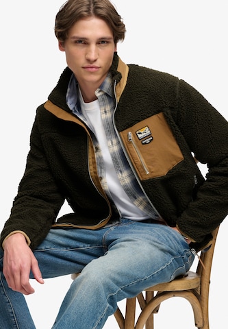 žalia Superdry & Co Flisinis džemperis 'MOUNTAIN'