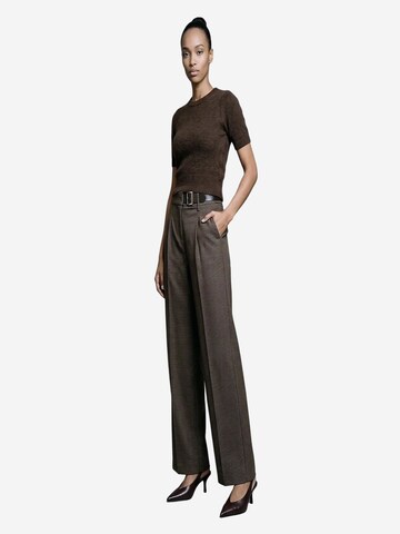 Wide leg Pantaloni di Dilvin in marrone