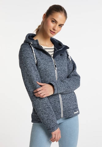 Veste en polaire Schmuddelwedda en gris : devant