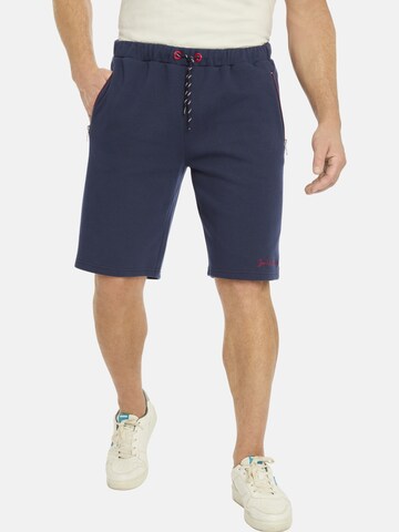 Jan Vanderstorm Regular Sweatbermuda ' Iring ' in Blau: Vorderseite