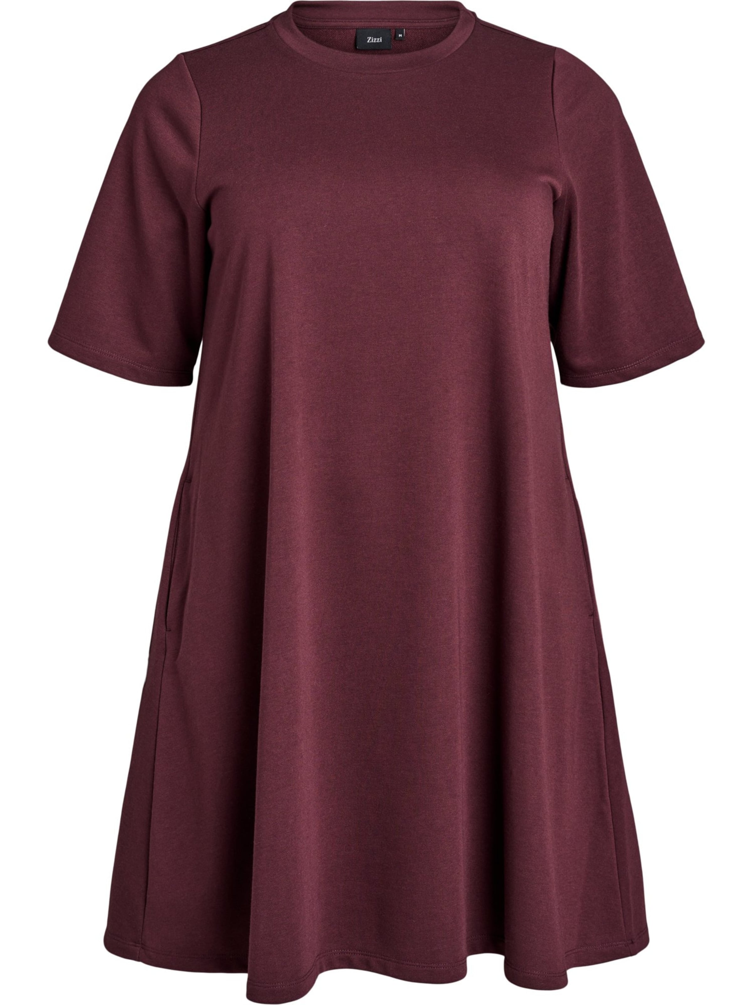 Zizzi Jurk 'EMALLY' in Rood: voorkant