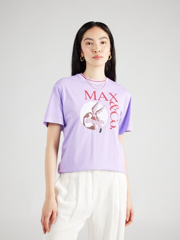 MAX&Co. T-shirt 'IZZY' i lila: framsida
