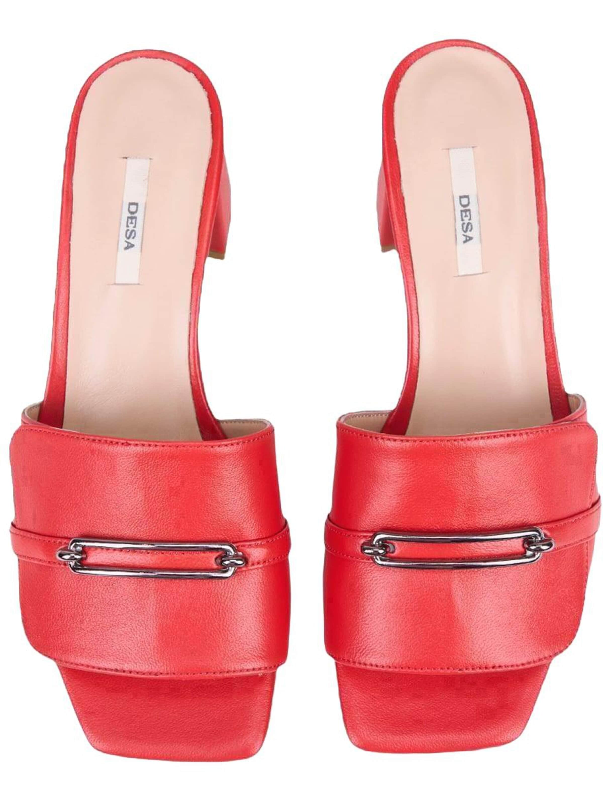 Mule 'Pantoletten mit Absatz' Desa en rouge