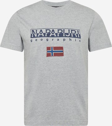 NAPAPIJRI T-Shirt 'AYAS' in Grau: predná strana