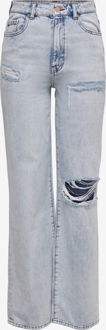 Wide Leg Jean 'Camille' ONLY en bleu : devant