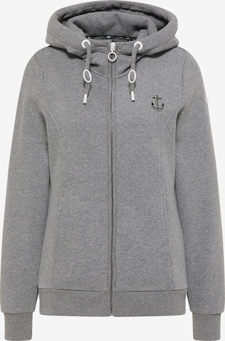 DreiMaster Maritim Sweatjacke in Grau: predná strana