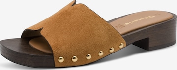 Mule Tamaris en marron : devant