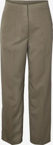Noisy may Loose fit Trousers with creases 'Thea' in Green: front