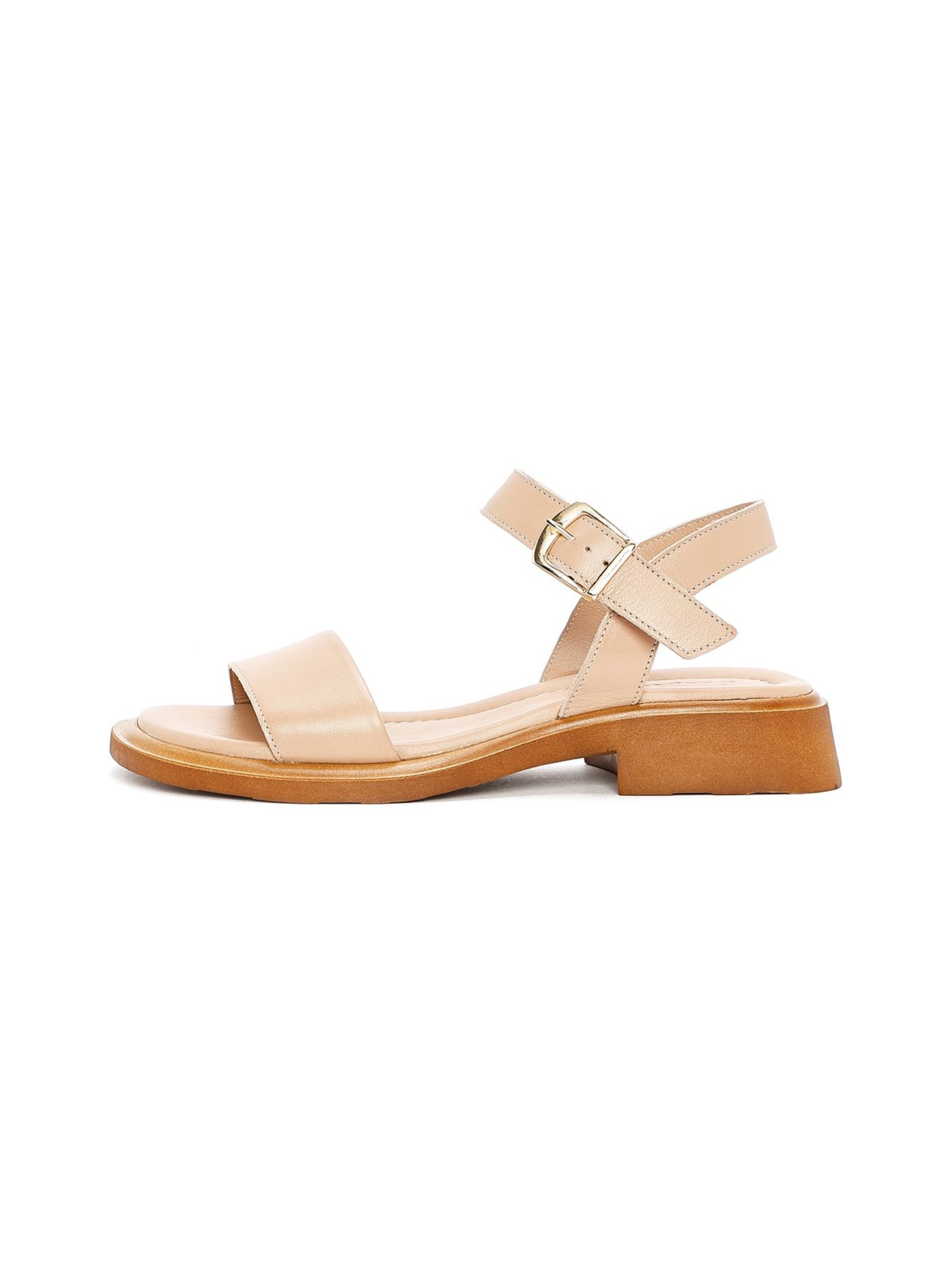 Sandales à lanières Derimod en beige : devant