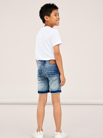 NAME IT Regular Shorts 'Theo' in Blau