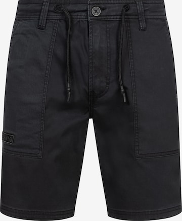 INDICODE JEANS Regular Trousers 'Diago' in Black: front