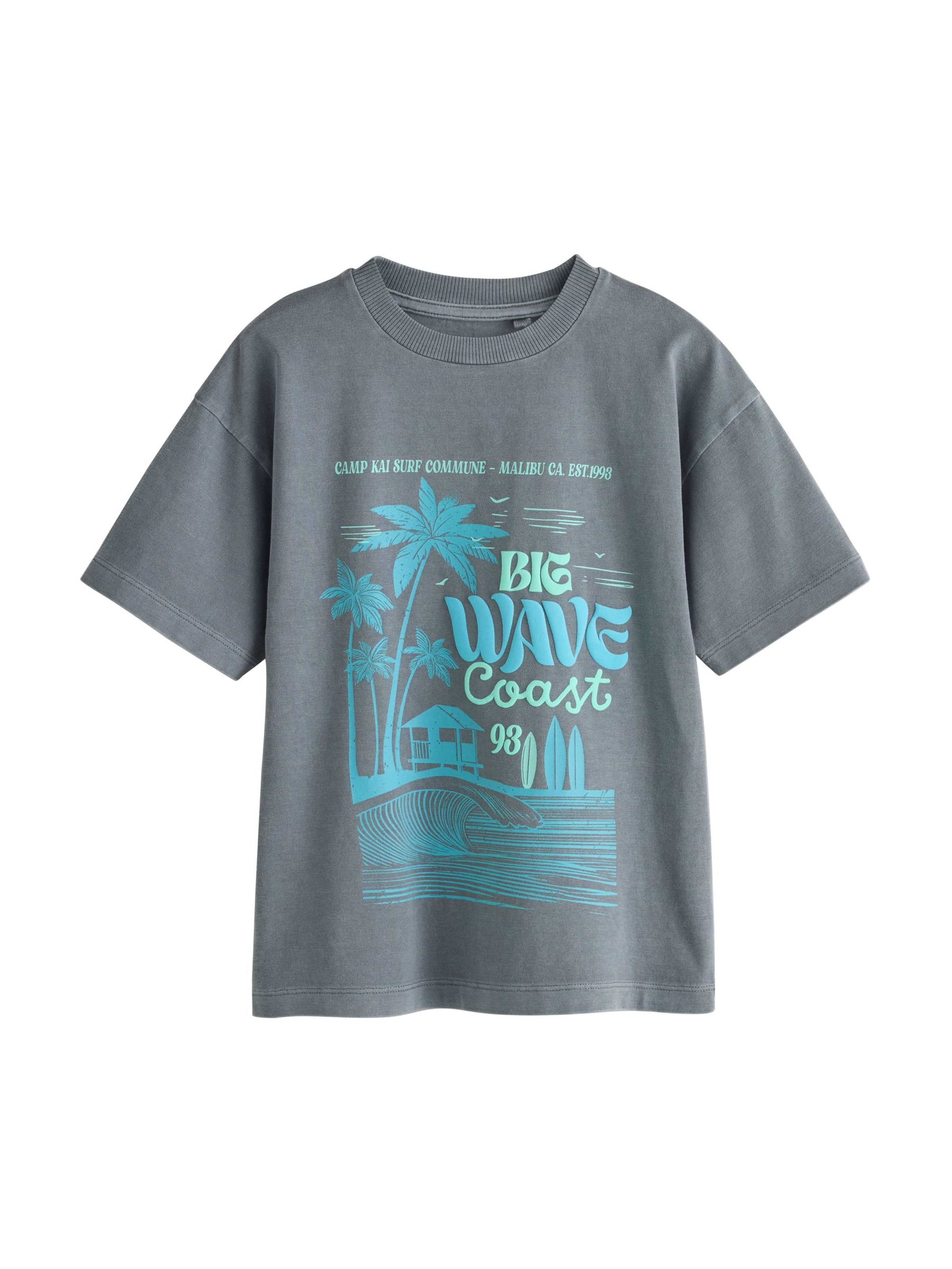 Next T-Shirt in Grau: Vorderseite