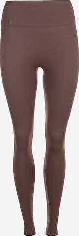 Athlecia Skinny Tights 'Flow' in Braun: predná strana