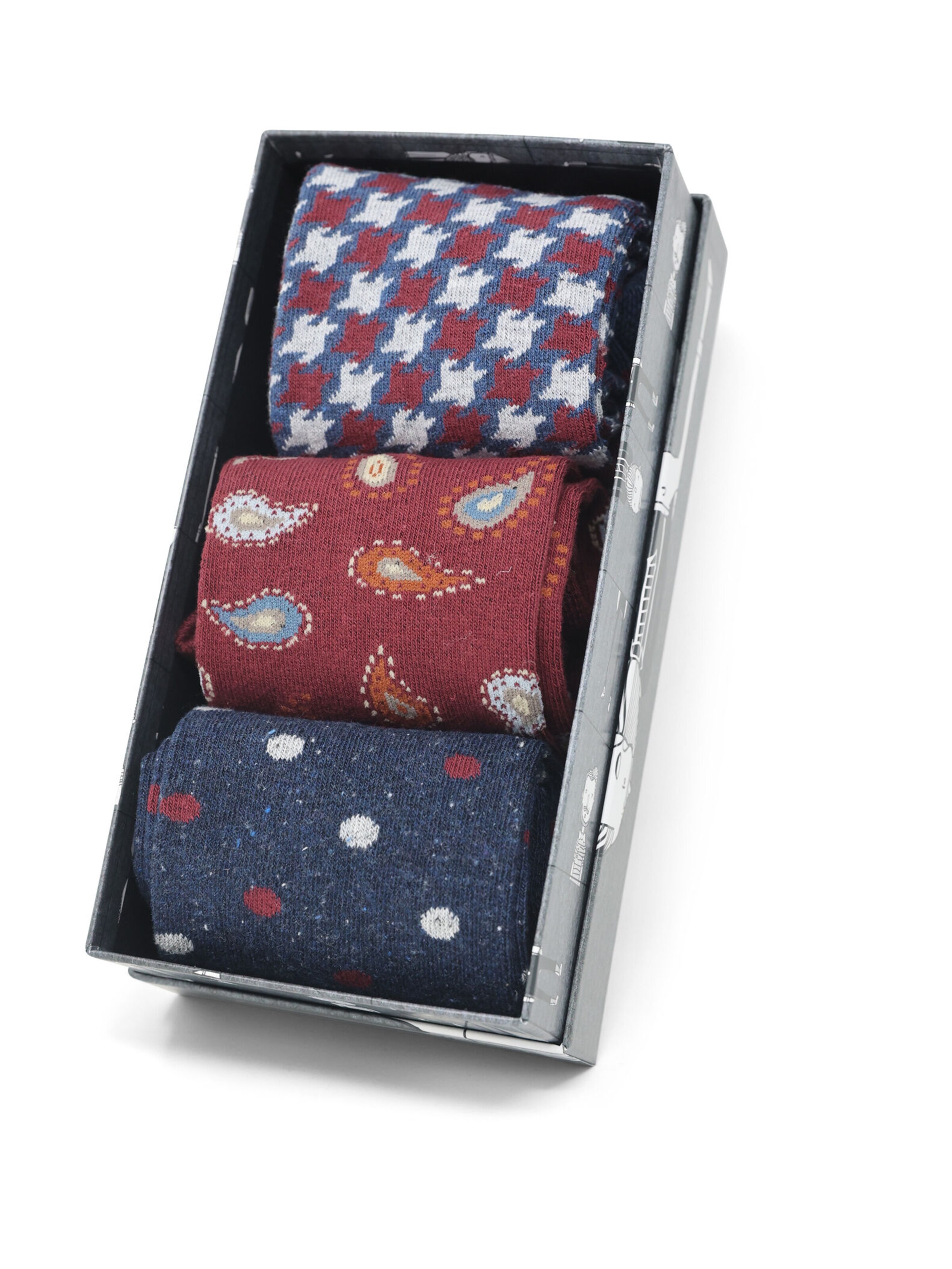 Real Guys Herrensocken Set in Blau: Vorderseite