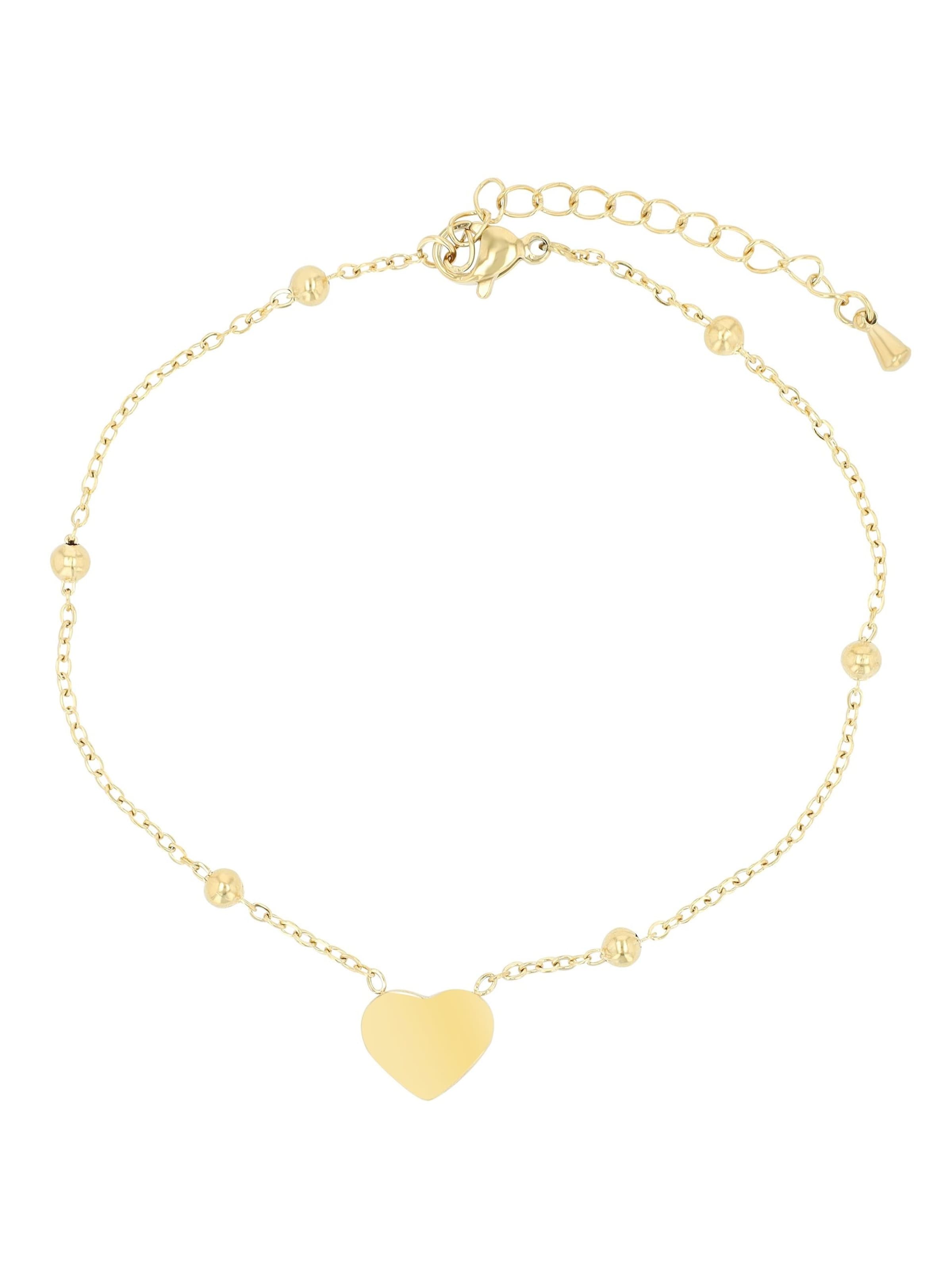 Akzent Fußschmuck 'Golda, goldfarbig, Ionenplattierung'‌‌‌‌‌‌‌‌ in Gold: Vorderseite