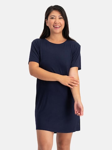 Bamboo basics Pyjama 'Nora' in Blauw: voorkant
