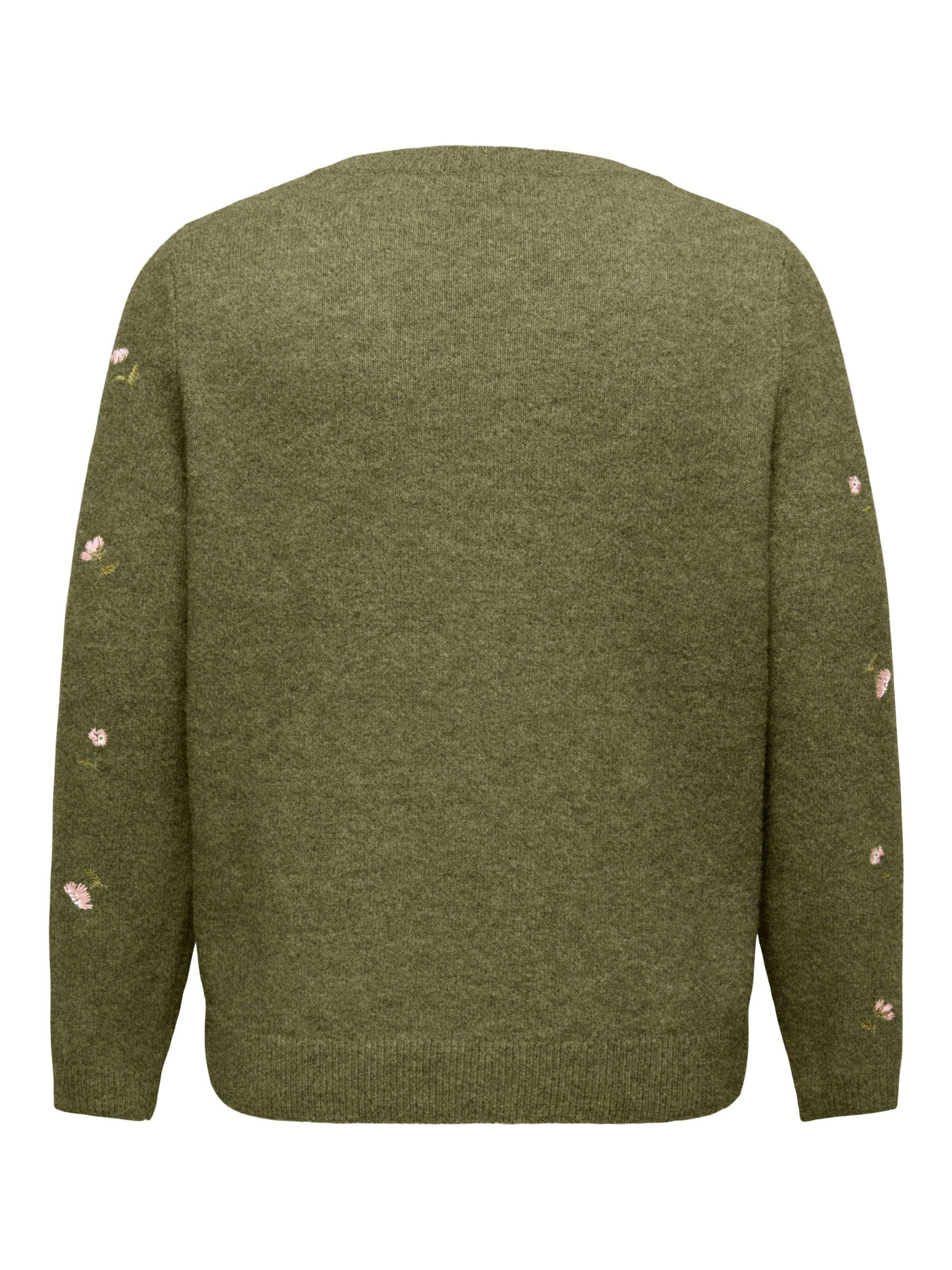 ONLY Carmakoma Sweater 'SHINE' in Green