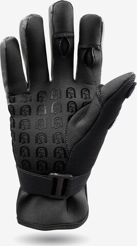 normani Full Finger Gloves 'Catcher' in Black: front