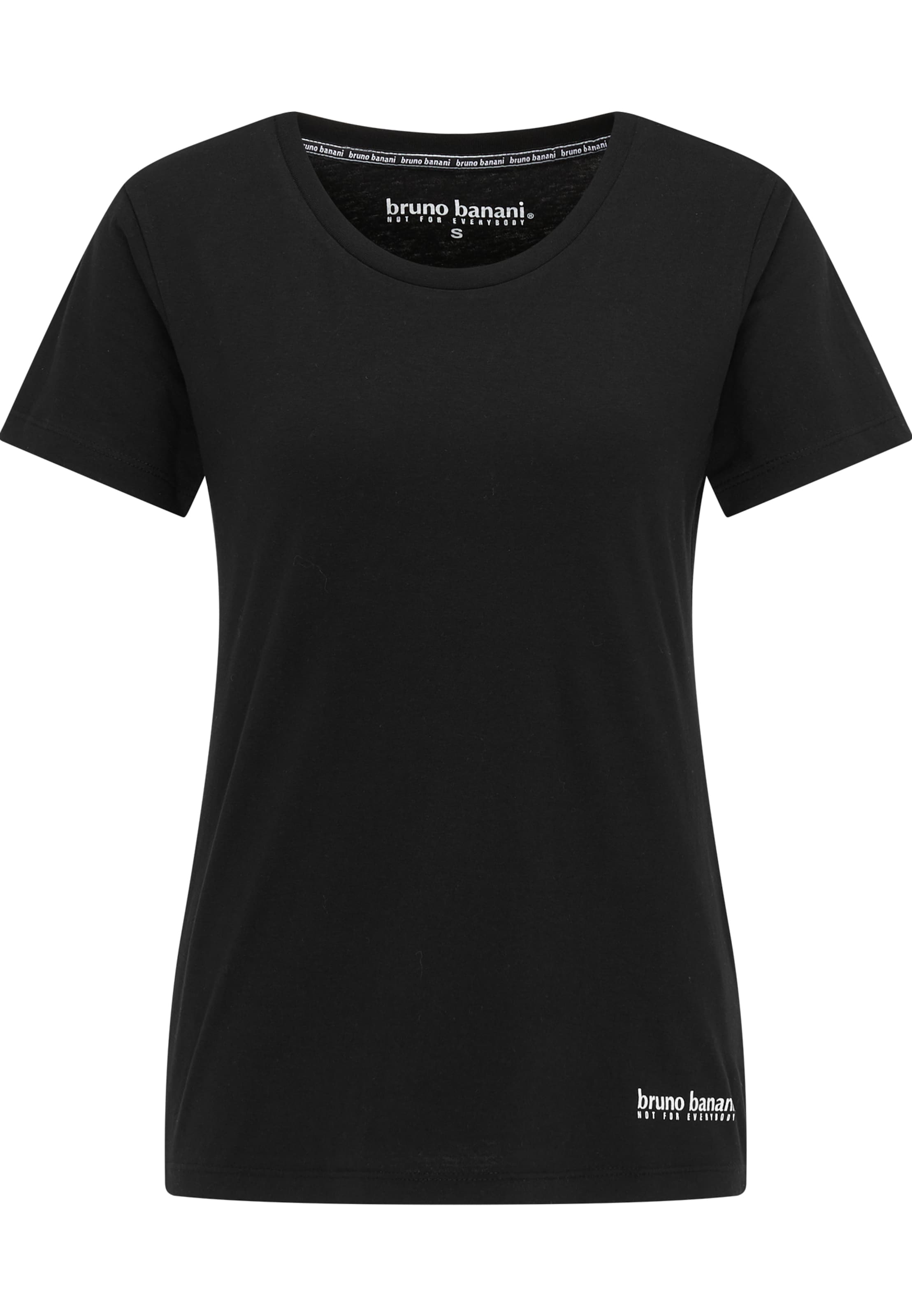 Bruno Banani Shirt 'Green' in Zwart: voorkant